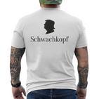 Schwachkopf T-Shirt mit Rückendruck