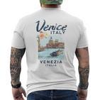 Venice Italy Enice Italiaintage T-Shirt mit Rückendruck