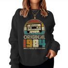 1984Intage Birthday Retrointage S Sweatshirt Frauen