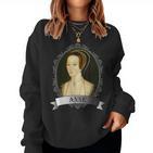 Anne Boleyn Queen Of England Sweatshirt Frauen