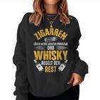 Cigar Whisky Whiskey Smoking Slogan Sweatshirt Frauen