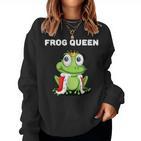 Frog Queen Girls' Frog Women's Frog Sweatshirt Frauen