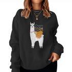 Alpaca Lama With Sloth Dream Team Sweatshirt Frauen