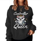 Gamer Girl Cat Gaming Cuteideo Game Girls Sweatshirt Frauen