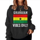 Ghana-Flagge Für Männer Und Frauen Ghanaischer Stolz Wurzeln Heritage Roots Sweatshirt Frauen