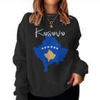 Kosovo Flag Kosovo Map For And Women Sweatshirt Frauen