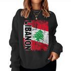 Libanon Flag Women's Children's  Libanon Sweatshirt Frauen