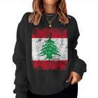 Libanon Flag For And Women Sweatshirt Frauen