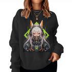 Manga Aesthetic Easter Bunny Ears Cyberpunk Harajuku Sweatshirt Frauen