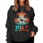 MILF Man I Love Flamingos Lustigerintage Flamingo Liebhaber Sweatshirt Frauen