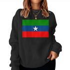 Ogaden T Ethiopia Somali Ogaden Flag S Sweatshirt Frauen