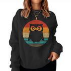 Owl Retro Styleintage Sweatshirt Frauen