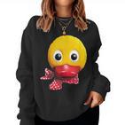 Schnatterinchen 3D Duck Sweatshirt Frauen