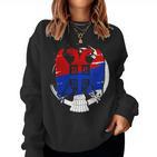 Serbia Balkan Belgrade Zagreb Srbija Sweatshirt Frauen