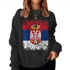 Serbia Flag For And Serbia Sweatshirt Frauen