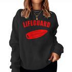 Swimming Lifeguard Women's Swimming Fun Sweatshirt Frauen