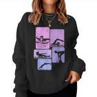 Swimming Swimmer Women's Girls' Sweatshirt Frauen