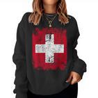 Swiss Flag Large Women's Children's Swiss Sweatshirt Frauen