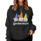 Women's Garden Chef Garden Gnome Gardening For Gardener Sweatshirt Frauen