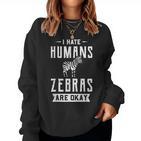 Zebra For Africa Horse Safari Zoo Keeper S Sweatshirt Frauen