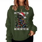 Cat Kitten Christmas Outfit Cats Mum Dad Christmas Sweatshirt Frauen