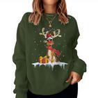 Christmas Women's For Him Reindeer Sweatshirt Frauen