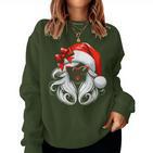 Santa Hat Santa Mama Grandma Girls Christmas Sweatshirt Frauen