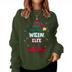 Wine Elf Partner Look Christmas Sweatshirt Frauen