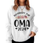 Befördert Zur Oma 2024 Oma 2024 Sweatshirt Frauen