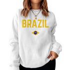 Brazil Flag Women's Children's Brazil Green Sweatshirt Frauen