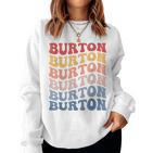 Burton City Groovy Retro Sweatshirt Frauen