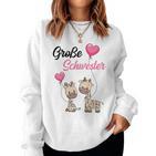 Children's Big Sister 2025 Giraffe Girls' Sweatshirt Frauen