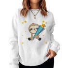 Children's Endlich Schulkind Sloth Sweatshirt Frauen