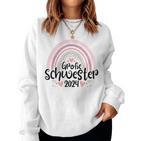 Children's Ich Werde Große Schwester 2024 Sweatshirt Frauen