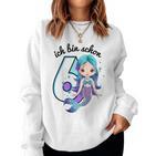 Girls' Mermaid Ich Bin Schon 6 Geburtstag Sweatshirt Frauen