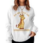 Ich Bin Jetzt Ein Kindergartenkind Giraffe Sweatshirt Frauen