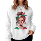 Ragazza Italiana Italian Girl Italia Italy Flag Women's Sweatshirt Frauen