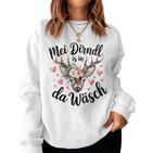 Replacement Dirndl For Mei Dirndl Ist In Da Wäsch Sweatshirt Frauen