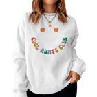 Retro Groovy Cool Aunts Club Auntie Cool Aunt Sweatshirt Frauen