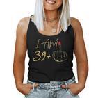 40Th Birthday For I Am 39 Plus 1 Middle Finger Tank Top Frauen