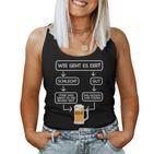 Beer Fun Wie Geht Dir Tank Top Frauen