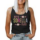 Best Sorella Ever Italian Sister Leopard Floral Tank Top Frauen