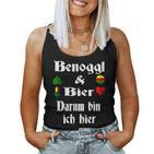 Binokel Player Swabian Schwabe Beer Benoggl Tank Top Frauen