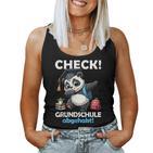 Check Primary School Abgehakt School Farewell Graduation Panda Tank Top Frauen