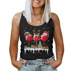 Christmas Reindeer Red Wine Women's Tank Top Frauen