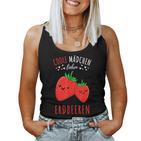 Coole Mädchen Lieben Erdbeeren Tank Top Frauen