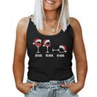 Drink Drank Drunk Wine Glasses Wine Lover Christmas Tank Top Frauen