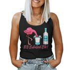 Es Escaliert Eh Flamingo & Ouzo Tank Top Frauen