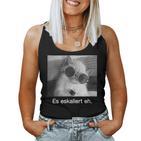 With Eskaliert Eh Drunken Cat Drunken Cat Beer Wine Fun S Tank Top Frauen