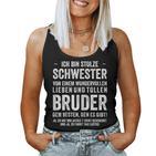 Birthday Ich Bin Stolze Schwester Bruder Tank Top Frauen